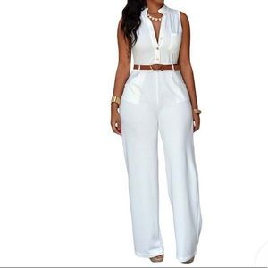 NEW! 🔥 Women’s Sexy Plunge V-Neck Jumpsuit